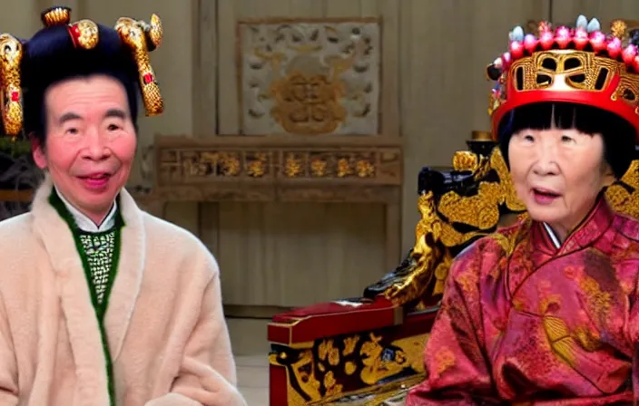 Image similar to Nardwuar interviews the Empress Dowager Cixi in the throne room, video, HD