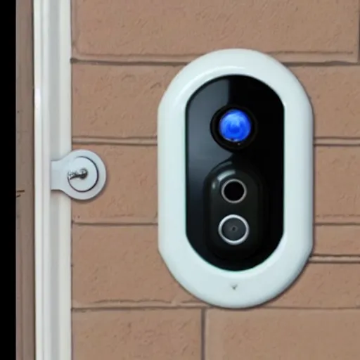 Prompt: ring doorbell footage of an alien