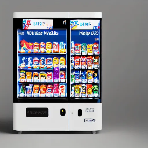 Image similar to award winning product photography of a vending machine designed by jony ive, studio lighting, white background, 8 k, ultra detailed,