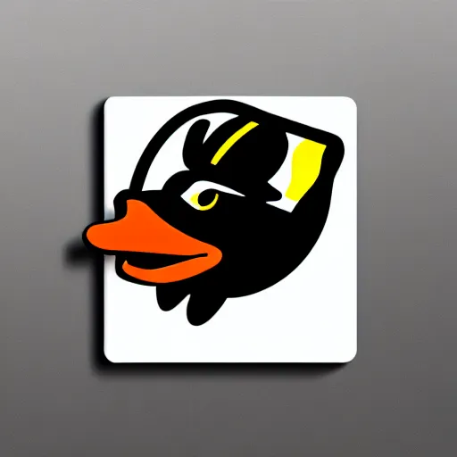 Prompt: An eSports logo of a duck, white background, high quality,