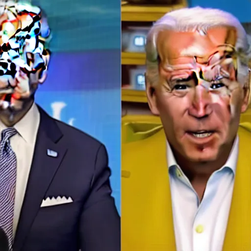 Image similar to Joe Biden loses a fortnite game, gets angry and throws his controller, breaks it