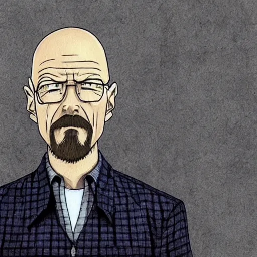 Image similar to walter white in anime