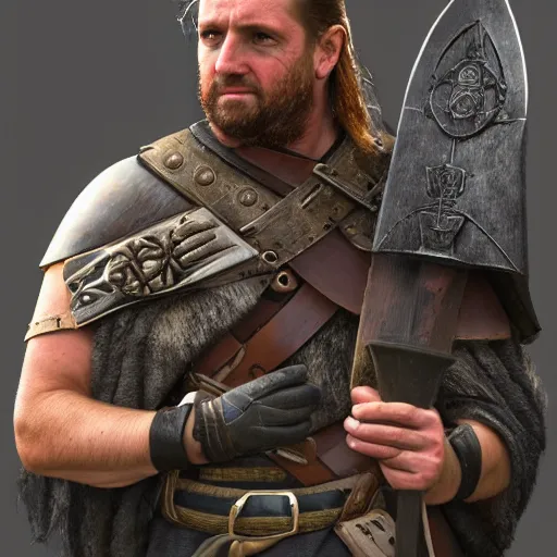 Prompt: William Wallace holding a Scottish claymore, 4k, artstation