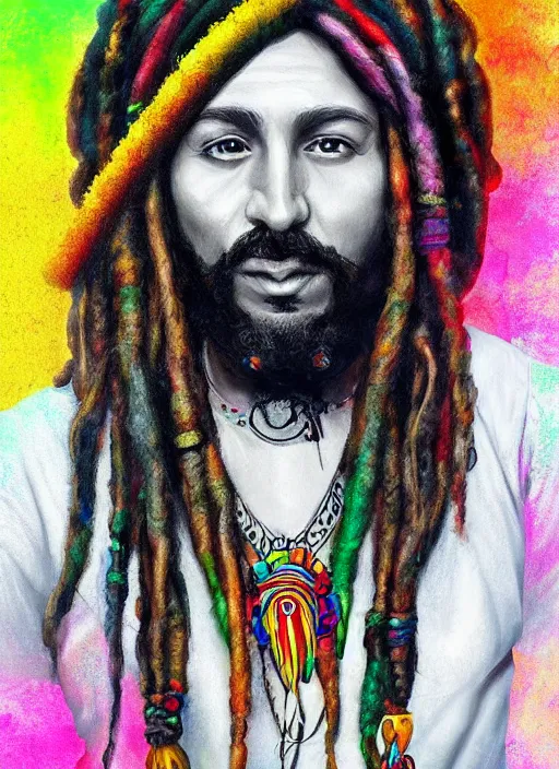 Image similar to hippy rasta,artstation,8k,ultra hd detaling