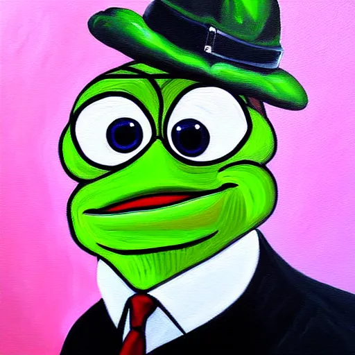 Image similar to pepe renesance painting