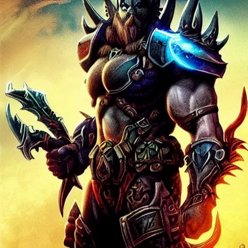 Prompt: Ryan Reynolds as a world of warcraft death knight, no helmet, movie poster