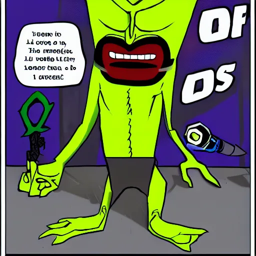 Image similar to Neo Cortex as the host of InfoWars