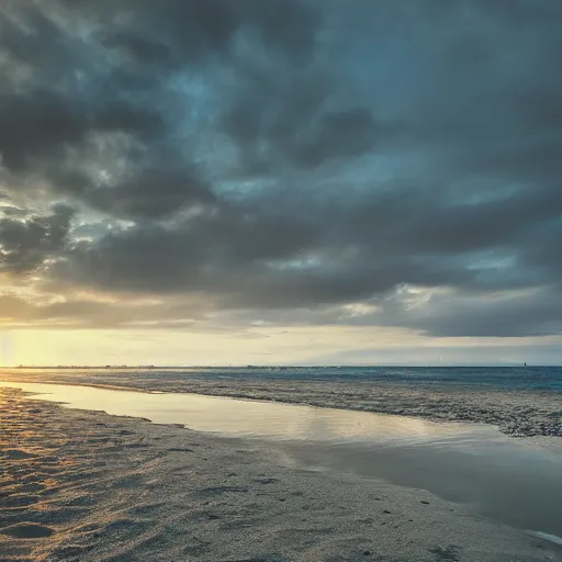 Prompt: photo of a beautiful beach in the morning, shot with iphone 1 0, unreal engine, winning award photo, kodak, 5 0 mm, masterpiece, 4 k