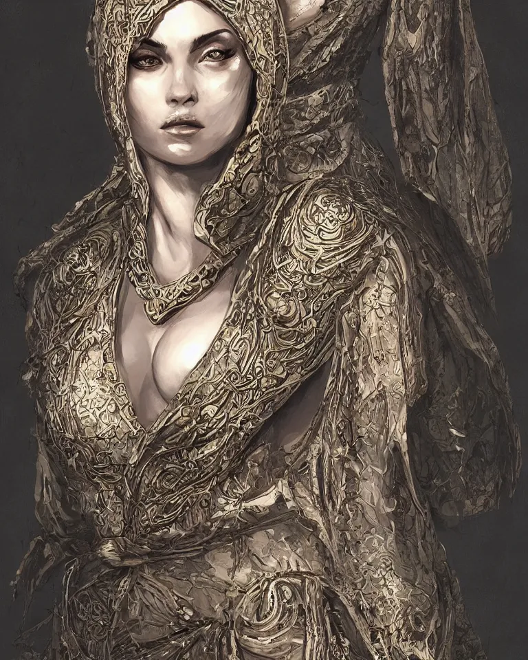 Image similar to a portrait of a dark souls roman goddess in a while silk robe in the moonlight covered in snakes , intricate, elegant, highly detailed, painting, trending on artstation, concept art, by artgerm,