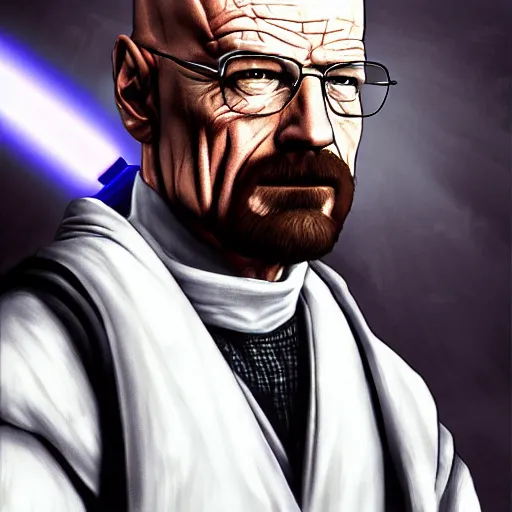 Image similar to Walter White as a sith lord, 4k digital art