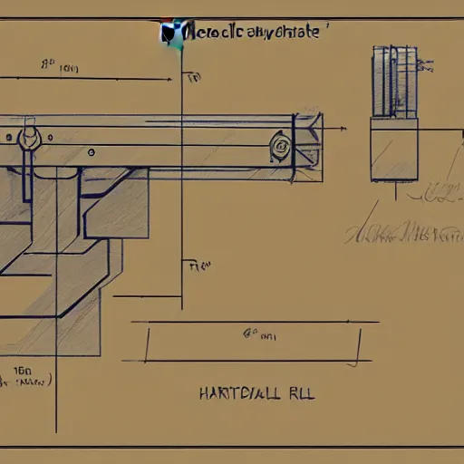 Image similar to hydraulic pistol blueprint sketch