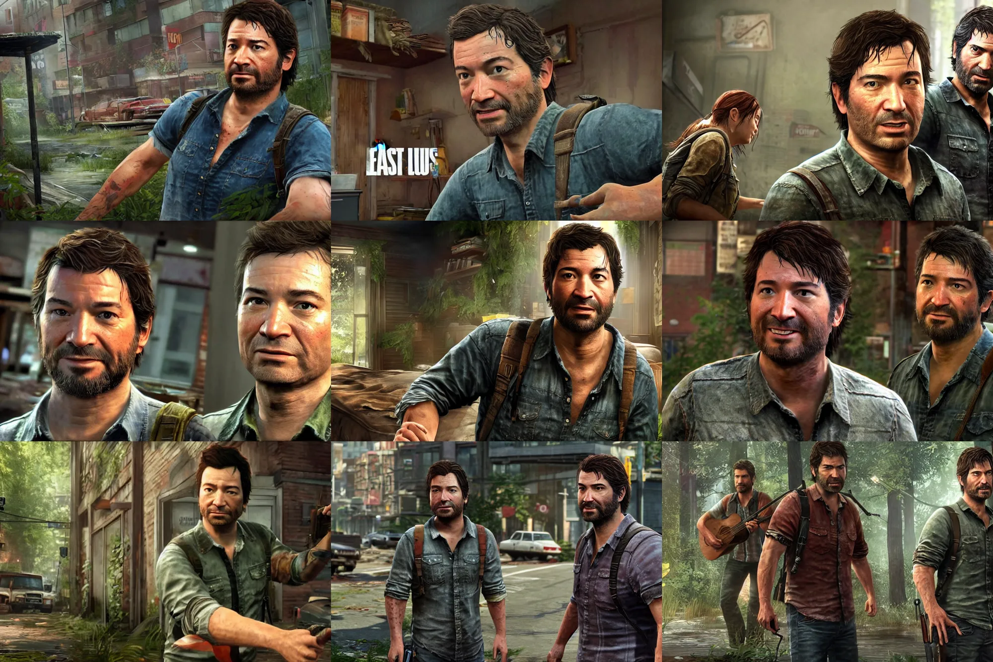 Prompt: a screenshot of jimmy fallon in the video game the last of us. 3 d rendering. unreal engine. amazing likeness. very detailed. cartoon caricature.