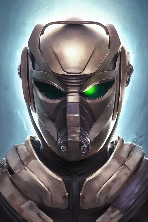 Image similar to epic mask helmet robot ninja portrait stylized as fornite style game design fanart by concept artist gervasio canda, behance hd by jesper ejsing, by rhads, makoto shinkai and lois van baarle, ilya kuvshinov, rossdraws global illumination radiating a glowing aura global illumination ray tracing hdr render in unreal engine 5