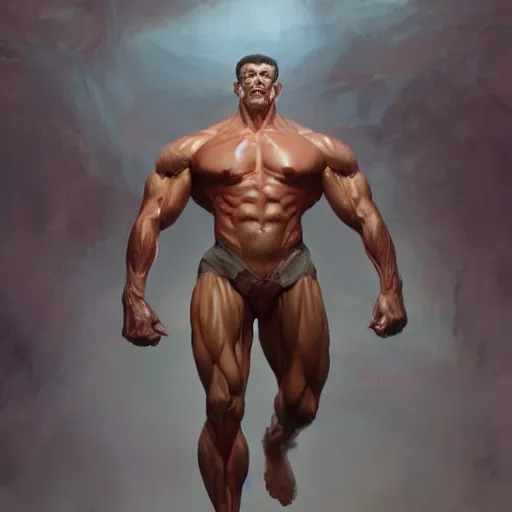 Prompt: very muscular man, mutant, translucent skin, full body, painted by stanley lau, painted by greg rutkowski, painted by stanley, artgerm, masterpiece, digital art, trending on arts