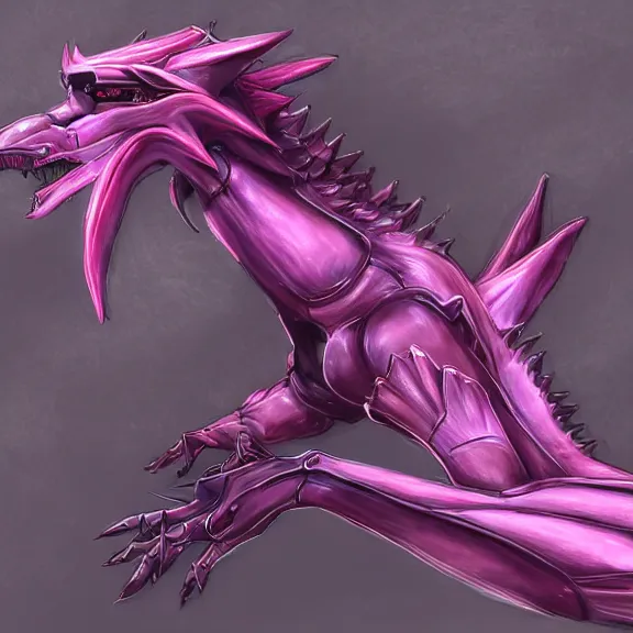 Prompt: very close up foot pov shot, hyperdetailed elegant beautiful stunning anthropomorphic mecha female dragon, hot foot close up, showing detailed dragon paws to camera, sharp claws close up, soft pads, sharp silver armor, fuchsia skin, anthro dragon art, warframe destiny fanart, furry paws furry, furaffinity, deviantart, octane, ekasportal