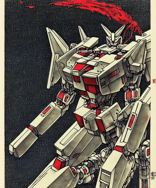 Prompt: funny image of a kitten gundam mecha robot, high details, masterpiece engraving by takato yamamoto, gustave dore, jean giraud