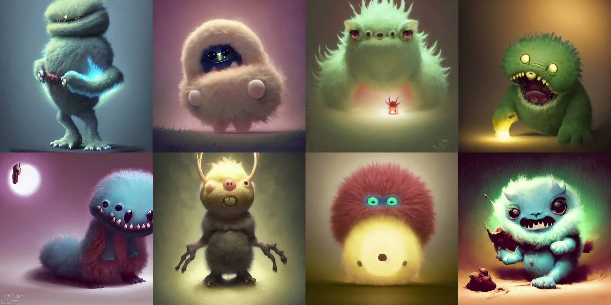 Prompt: cute! fluffy baby caterpillar, fury, SSS, wrinkles, grin, rimlight, dancing, fighting, bioluminescent screaming pictoplasma characterdesign toydesign toy monster creature, artstation, cg society, by greg rutkowski, by William-Adolphe Bouguereau, by zdzisław beksiński, by Peter mohrbacher, by nate hallinan, 8k
