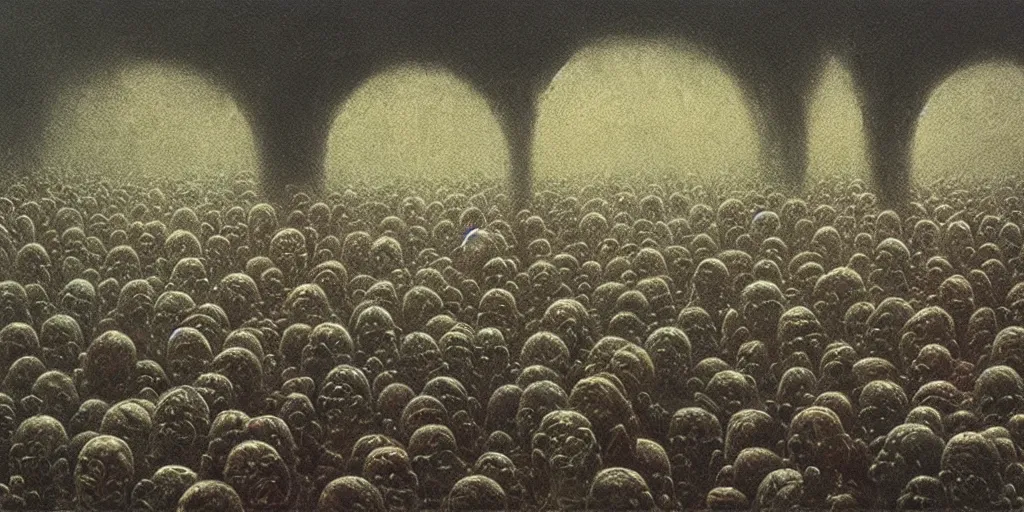 Image similar to capitol riot by zdzislaw beksinski, oil painting, 3 5 mm film grain