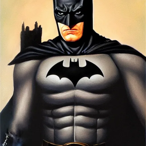 Image similar to ultra - realistic portrait painting of batman. art by ken kelly. 4 k. ultra - realistic. highly detailed. epic lighting