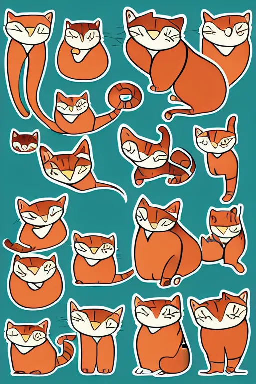 Prompt: Portrait of a cat as a sumo wrestler, sticker, colorful, illustration, highly detailed, simple, smooth and clean vector curves, no jagged lines, vector art, smooth