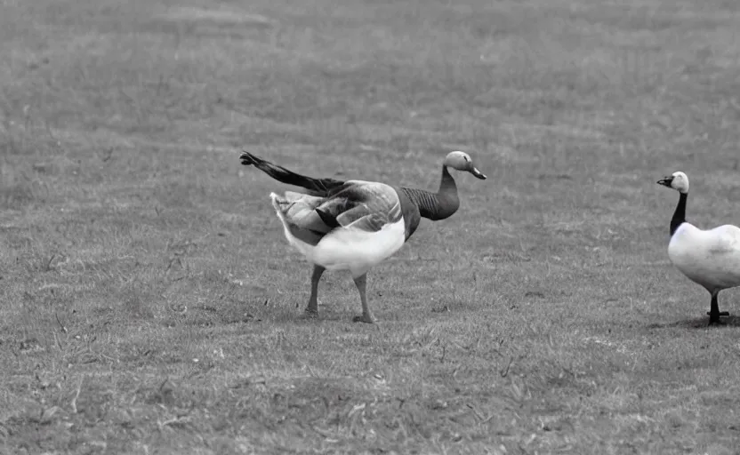 Prompt: a time-traveling goose