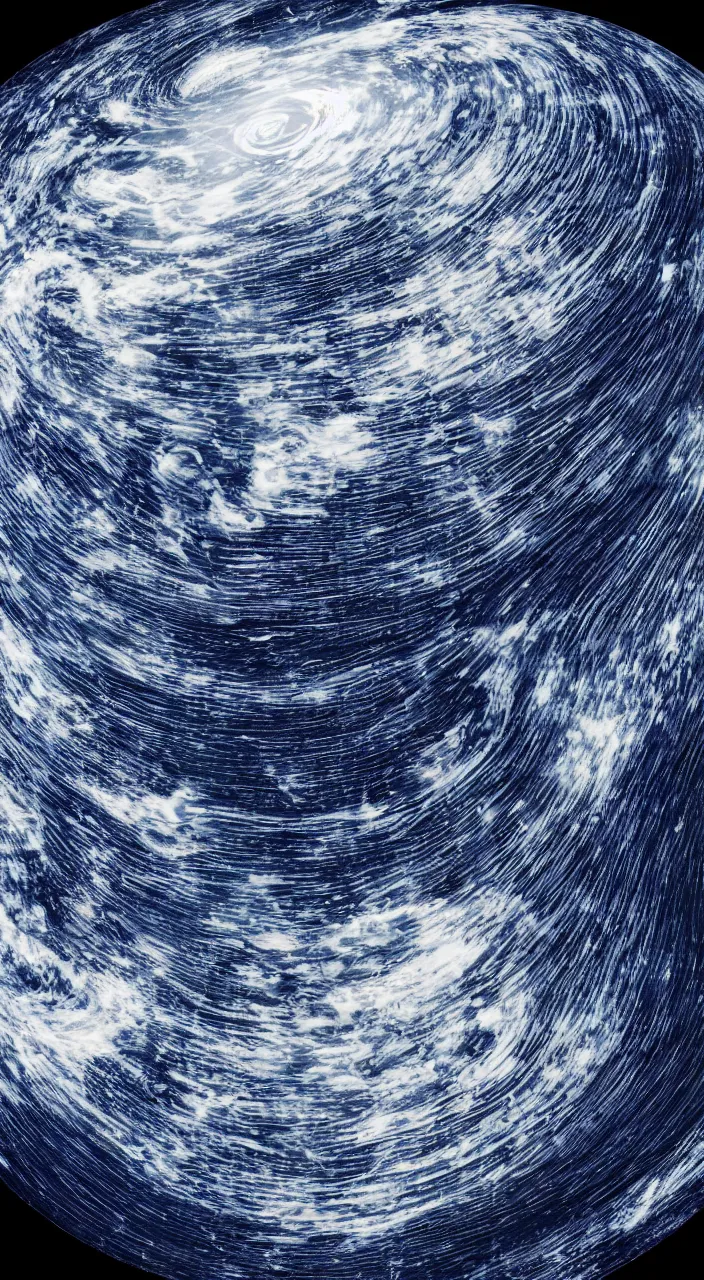 Prompt: a cymatic pattern blending with an atmospheric jet stream diagram of planet earth, weather report style, satelite imagery, octane, 8 k,