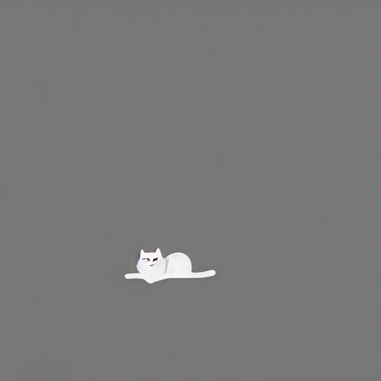 Prompt: a curled up cat illustration, sticker, trending on art station, minimal, sharp, satisfying, 8 k
