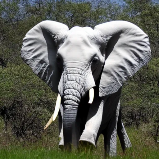 Prompt: albino elephant