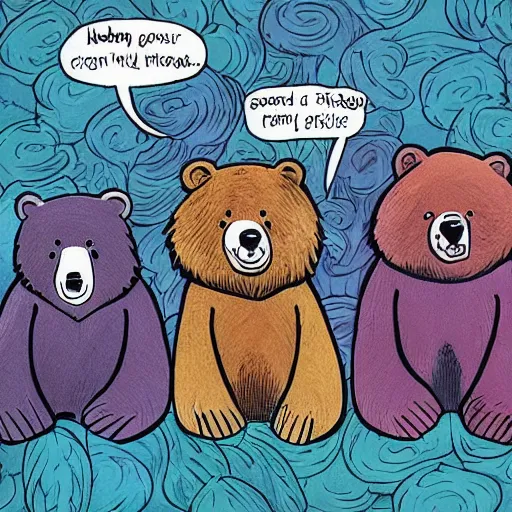 Prompt: a group of friends drinking bear, comic art, highly detailed, colorful