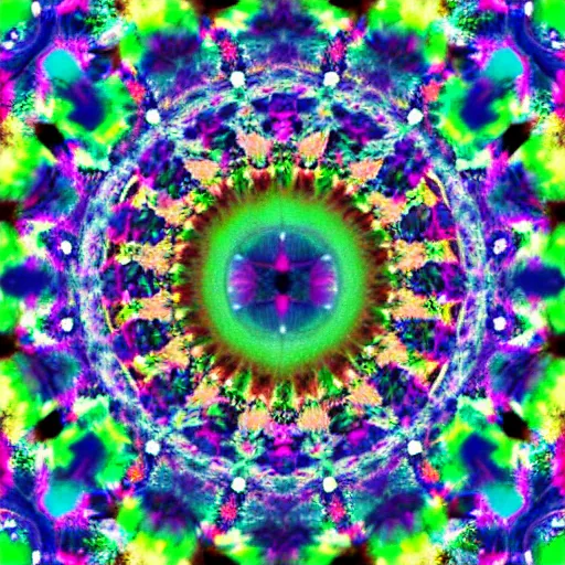 Image similar to A kaleidoscope image that is made up of multiple digital images that have been split into different sections that resemble a single image. Photography.