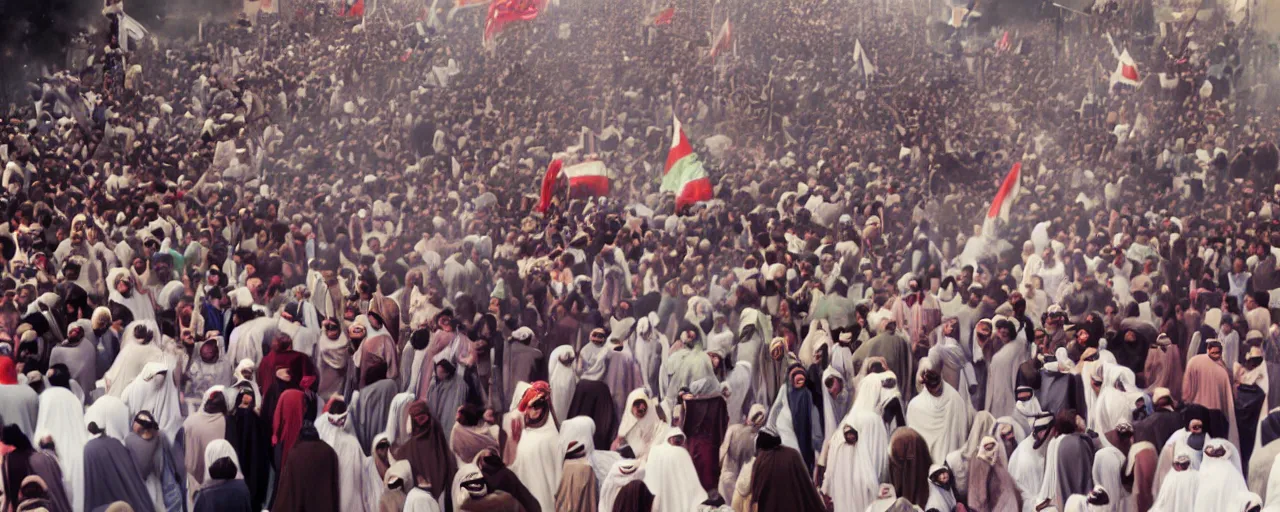 Image similar to arab spring protests, 2 0 1 1, national geographic, canon 5 0 mm, cinematic lighting, photography, retro, film, kodachrome