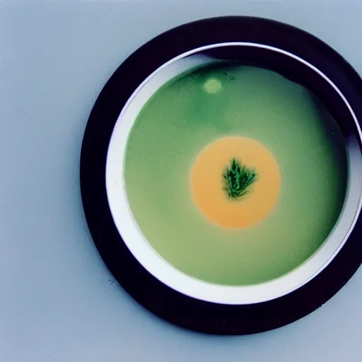 Image similar to the universe as a bowl of soup, 35mm film