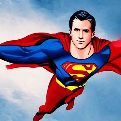 Prompt: ryan gosling as superman