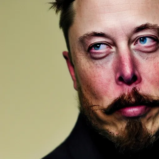 Image similar to bearded elon musk