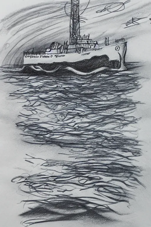 Prompt: journey to the deepest sea, sketch by eric - anthony johnson, jacqueline e, instaart