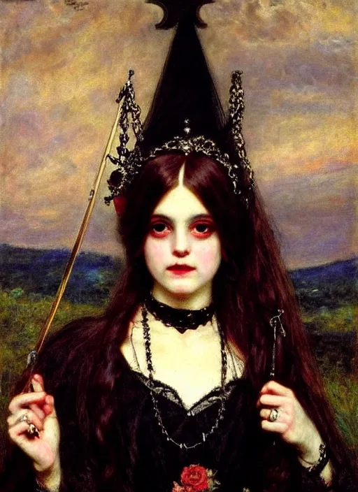 Image similar to ( ( gothic # ) ) princess portrait. by william henry hunt * *, highly detailded