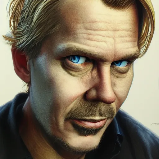 Image similar to a beautiful detailed 3 d matte portrait of antti tuisku, by glenn fabry, high details