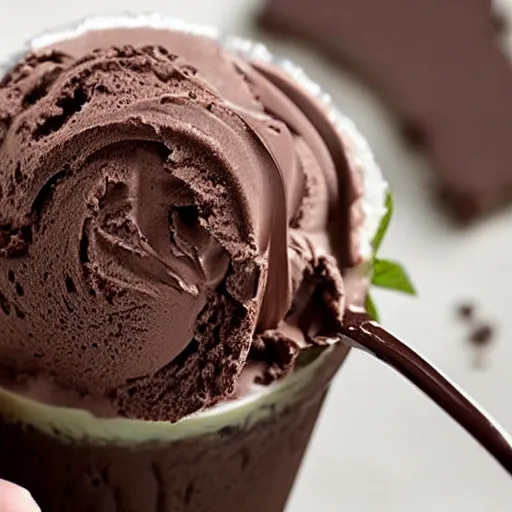 Image similar to ben and jerry's chocolate mint icecream