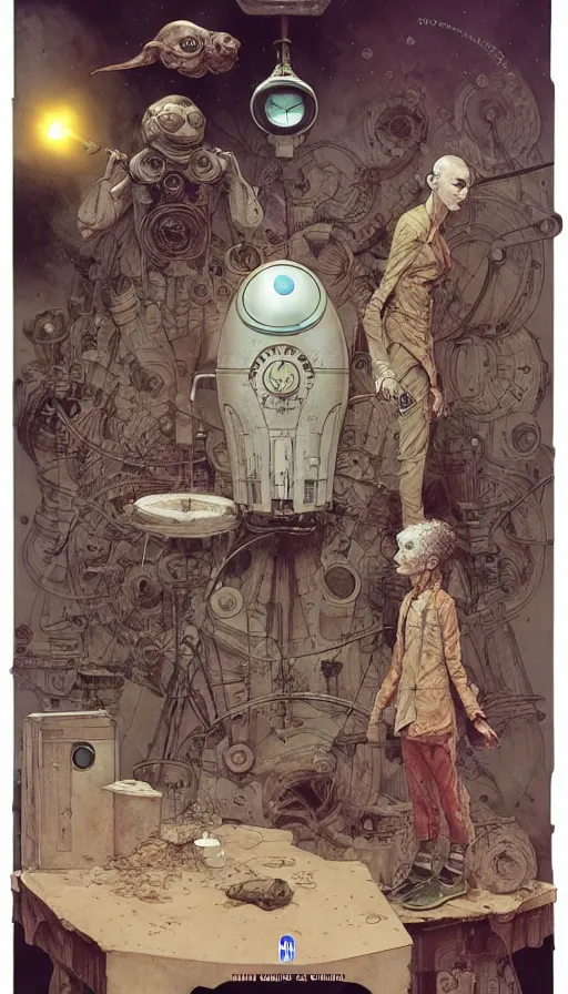 Image similar to single - use time - travel simulation capsule by chiara bautista, beksinski and norman rockwell and greg rutkowski weta studio, and lucasfilm