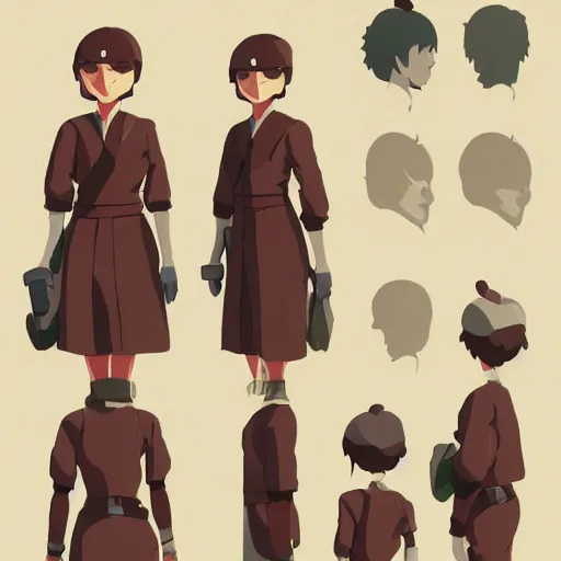 Image similar to character sheet for a ginger mage woman, atey ghailan, goro fujita, studio ghibli, rim light, sharp lighting, clear focus, very coherent,