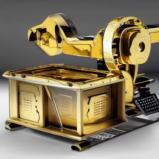 Image similar to A machine that can turn any object into gold