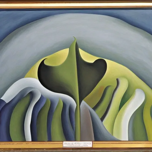 Image similar to oil painting by Georgia O'Keeffe