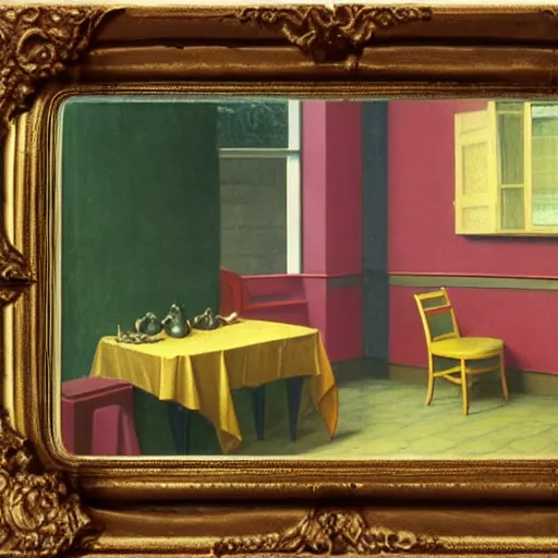 Prompt: golden dragon in a room, daguerreotype by edward hopper, by henri rousseau, by Bosch, by Pontormo, art noveau, highly detailed, strong lights, liminal, eerie, Bright pastel colors, octane render, 8k