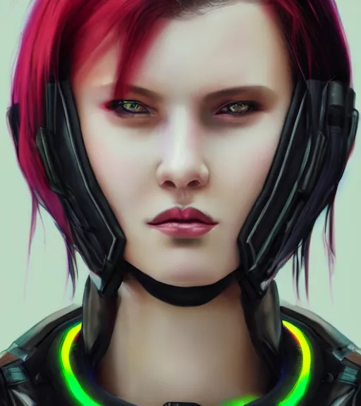 Prompt: detailed realistic female character cyberpunk wearing thick tight collar around neck, realistic, art, beautiful, 4K, collar, choker, collar around neck, punk, artstation, detailed, female, woman, choker, cyberpunk, neon, punk, collar, choker, collar around neck, thick collar, tight around neck, punk,