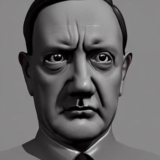 Prompt: hitler made of jelly | 3 d render | trending on artstation | photorealistic