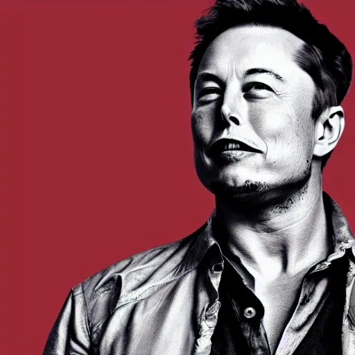 Image similar to photo of elon musk in the shape of a musketeer, he has a big black hat and holds a shiny sword