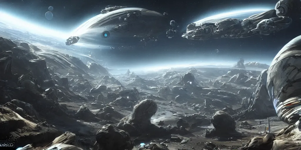 Image similar to a beautiful painting of an elaborate space sci - fi scene painted by bosch, detailed, unreal engine