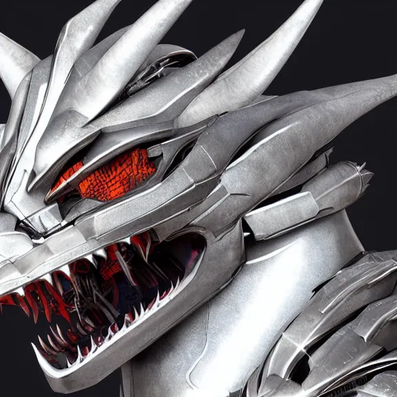 Image similar to detailed close maw shot of a gigantic goddess elegant beautiful stunning anthropomorphic hot robot mecha female dragon, eating a spaceship whole, with sleek silver metal armor and cat ears, OLED visor over eyes, micro art, prey, vore, digital art, mawshot, dragon vore, dragon maw, furry art, high quality, 8k 3D realistic, macro art, micro art, Furaffinity, Deviantart, Eka's Portal, G6