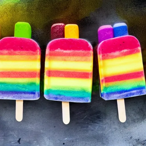 Image similar to Rainbow Popsicles Overthrowing The Government