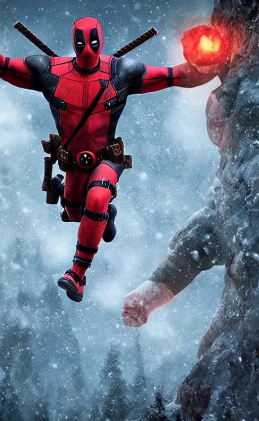 Prompt: deadpool as santa claus, dynamic lighting, photorealistic fantasy concept, stunning visuals, creative, cinematic